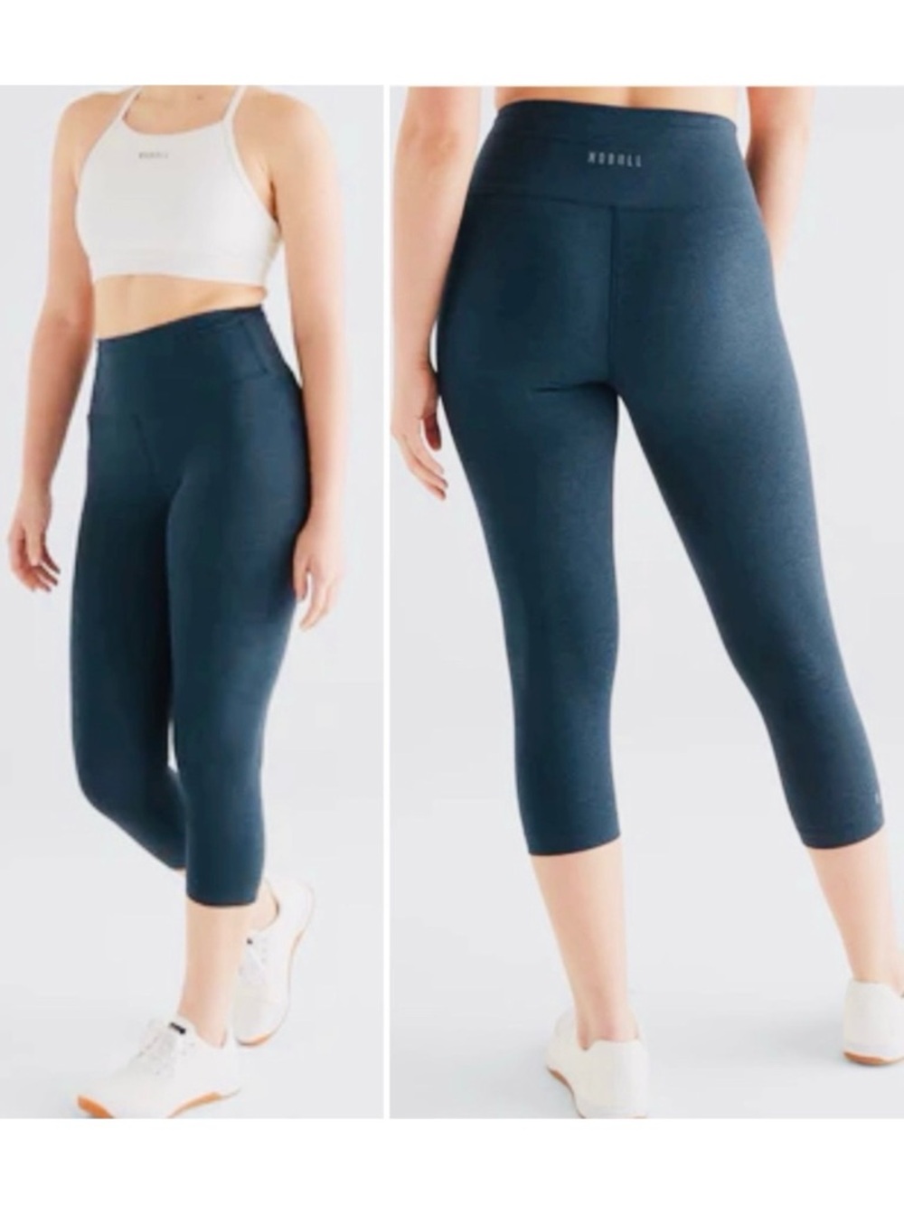 NOBULL Women's Midnight Heather Matte Performance Workout/Running Tight 21" Sz M